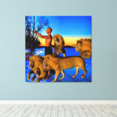 Oproep van de Wilde Canvas Afdruk (Insitu (Houten vloer))