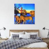 Oproep van de Wilde Canvas Afdruk (Insitu (Slaapkamer))