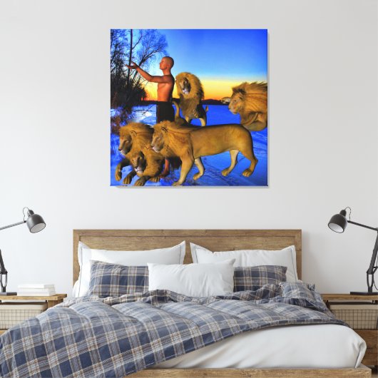 Oproep van de Wilde Canvas Afdruk (Insitu (Slaapkamer))