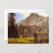 Oproep van de Wilde door Albert Bierstadt 1876-77 Briefkaart (Voorkant / Achterkant)