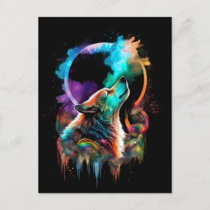 Oproep van de wilde natuur - Briefkaart van de reg