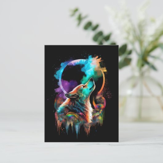 Oproep van de wilde natuur - Briefkaart van de reg (Staand voorkant)