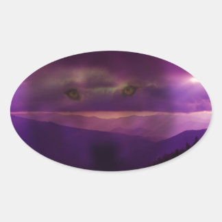 Oproep van de Wilde Ovale Sticker