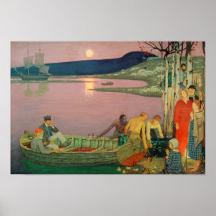 Oproep van het Zee, 1925 Poster