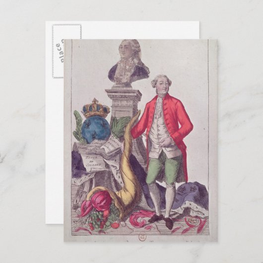 Oproep van Jacques Necker 16 juli 1789 Briefkaart (Voorkant / Achterkant)