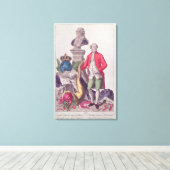 Oproep van Jacques Necker 16 juli 1789 Canvas Afdruk (Insitu (Houten vloer))