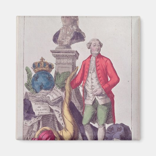 Oproep van Jacques Necker 16 juli 1789 Magneet (Voorkant)