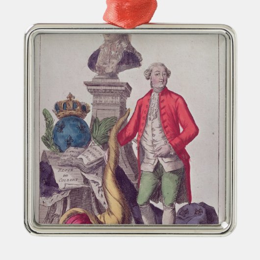 Oproep van Jacques Necker 16 juli 1789 Metalen Ornament (Voorkant)
