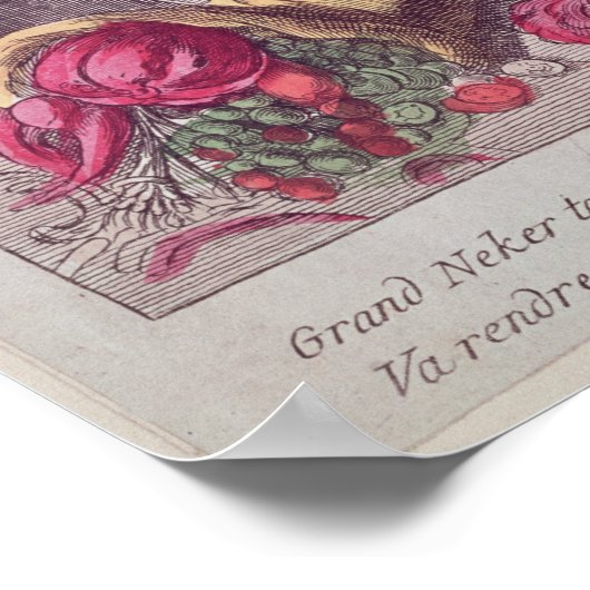 Oproep van Jacques Necker 16 juli 1789 Poster (Hoek)