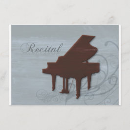 Oproep van Piano in Seabreeze Blue Kaart