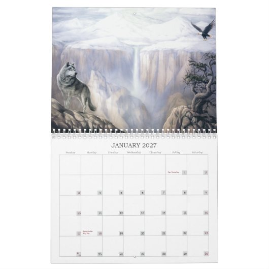 Oproep van Wolf Calendars Kalender (Jan 2027)