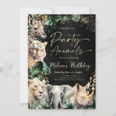 Oproep voor alle feestbeesten Verjaardagsuitnodigi Kaart (Voorkant)