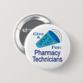 Oproep voor apotheekmedewerkers ronde button 5,7 cm (Voorkant /achterkant)