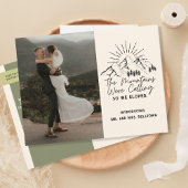 Oproep voor bergen Elopement Briefkaart