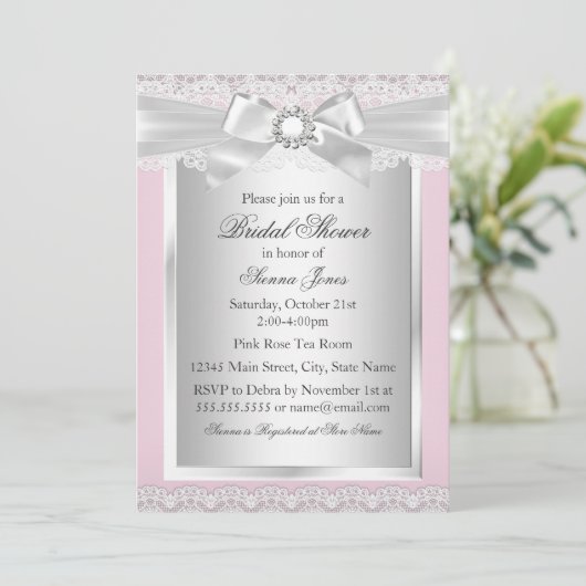  oproep voor de inktbridal en de roze bridal kaart (Staand voorkant)