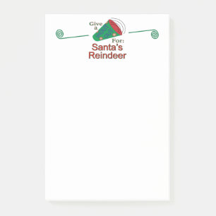 Oproep voor de rendieren van de Kerstman Post-it® Notes