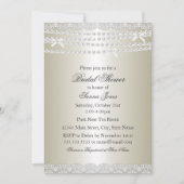  oproep voor een bridal met kant en parel kaart (Voorkant)