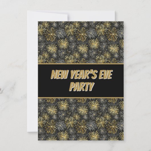 Oproep voor oudejaarsuitnodiging kaart (Voorkant)