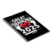 Oproep voor overgrootmoeder 2025 Zwangerschapsaank Notitieboek (Rechterzijde)