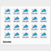 Oproep voor wervers vierkante sticker (Vel)