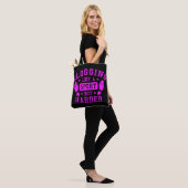 Oproep | Zoals een sport maar Harder Pink Black Tote Bag (Op model)