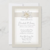 Oproepen van ivoren bruiloft kaart (Voorkant)