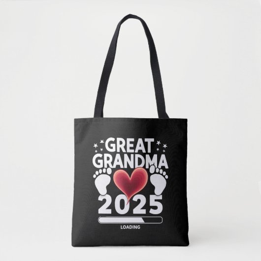 Oproepgrootmoeder Loading 2025 Zwangerschapsaankon Tote Bag (Voorkant)