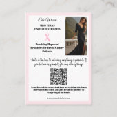 oproepingskaart voor platform voor optochten | Roo Visitekaartje (Achterkant)