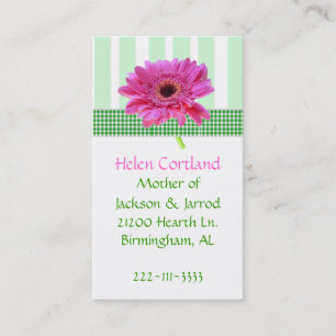 Oproepkaart voor mama contactkaartje