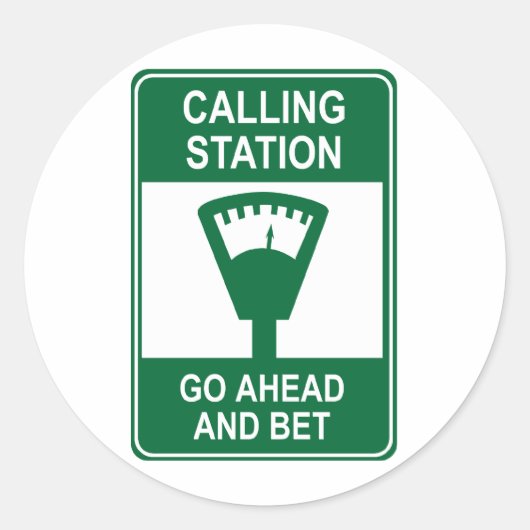 oproepstation ronde sticker (Voorkant)