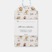 Oproepvogels | 12 dagen kerstvakantie cadeaulabel (Achterkant)