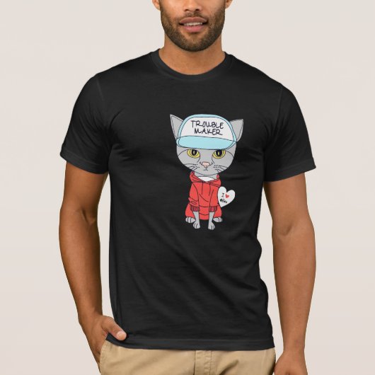 oproerkot kattenliefhebber t-shirt (Voorkant)