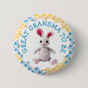 Oprol oma worden Jongens baby shower Ronde Button 5,7 Cm