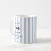 Oprol Opa Mok Blauwe Strik Cadeau (Voorkant links)