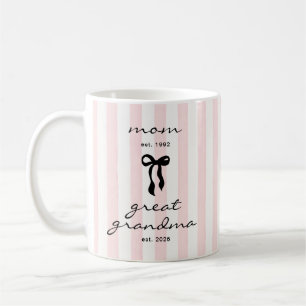 Oprolmoeder mok met roze strik cadeau