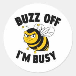Oprotten IK Ben Bezig Ronde Sticker