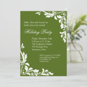 Opruiende Emerald Corporate Holiday Party Kaart (Staand voorkant)