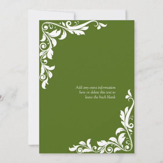 Opruiende Emerald Corporate Holiday Party Kaart (Achterkant)