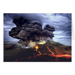 Opruiende vulkaan in de bergen