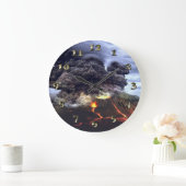 Opruiende vulkaan in de bergen grote klok (Huis)