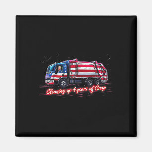 Opruimen 4 jaar van crap Funny Trump Garbage Magneet