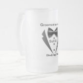 Opruimen Groomsman Frosted Glass Mok (Voorkant links)