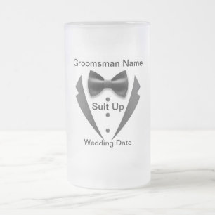 Opruimen Groomsman Frosted Glass Mok