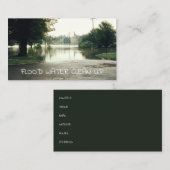 Opruimen van overstromingswater visitekaartje (Voorkant / Achterkant)