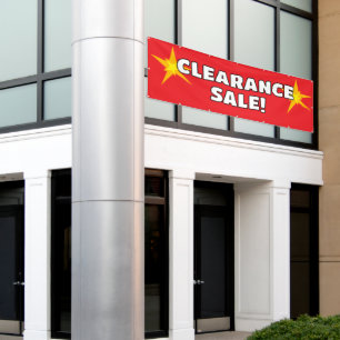 Opruiming Sale Red Banner
