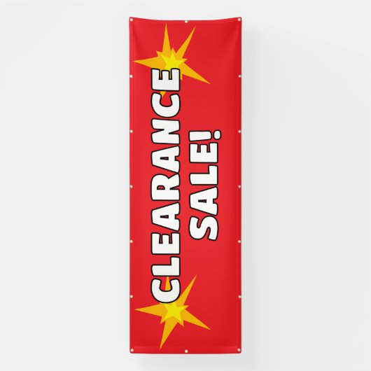 Opruiming Sale Red Banner (Verticaal)