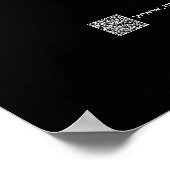 Opruiming Sale Winkel Zakelijke korting Zwart Poster (Hoek)