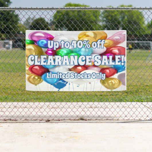 Opruimingsverkoop Vinyl Banner 3' x 5' Banner (Insitu)
