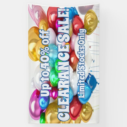 Opruimingsverkoop Vinyl Banner 3' x 5' Banner (Verticaal)