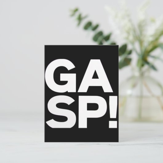 opschieten! briefkaart (Staand voorkant)